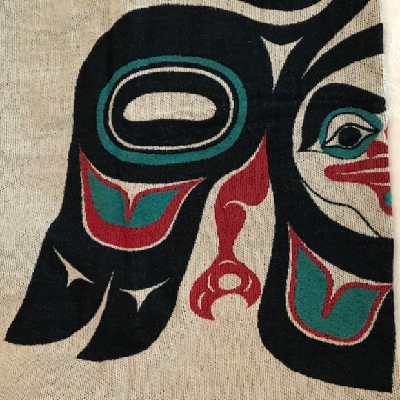 Indigenous Cotton Tapestry Throw "Lovebirds" NEW - Picture 5 of 15